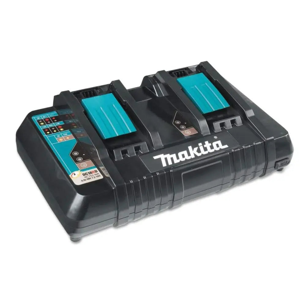 MAKITA Y-00315 - 18V Dual Port Rapid Charger with 2 4.0Ah Ba MAKITA