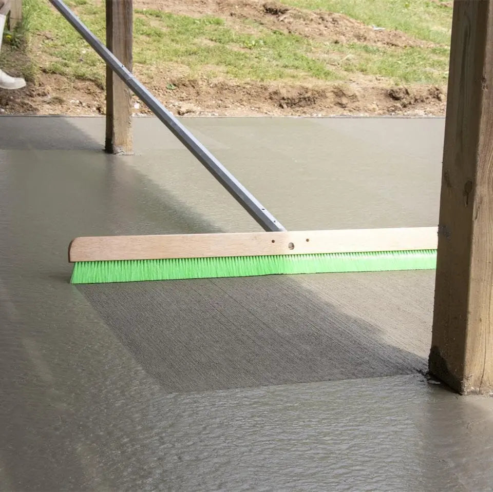 MARSHALLTOWN 6562 -  Green Nylon Concrete Broom 48" MARSHALLTOWN