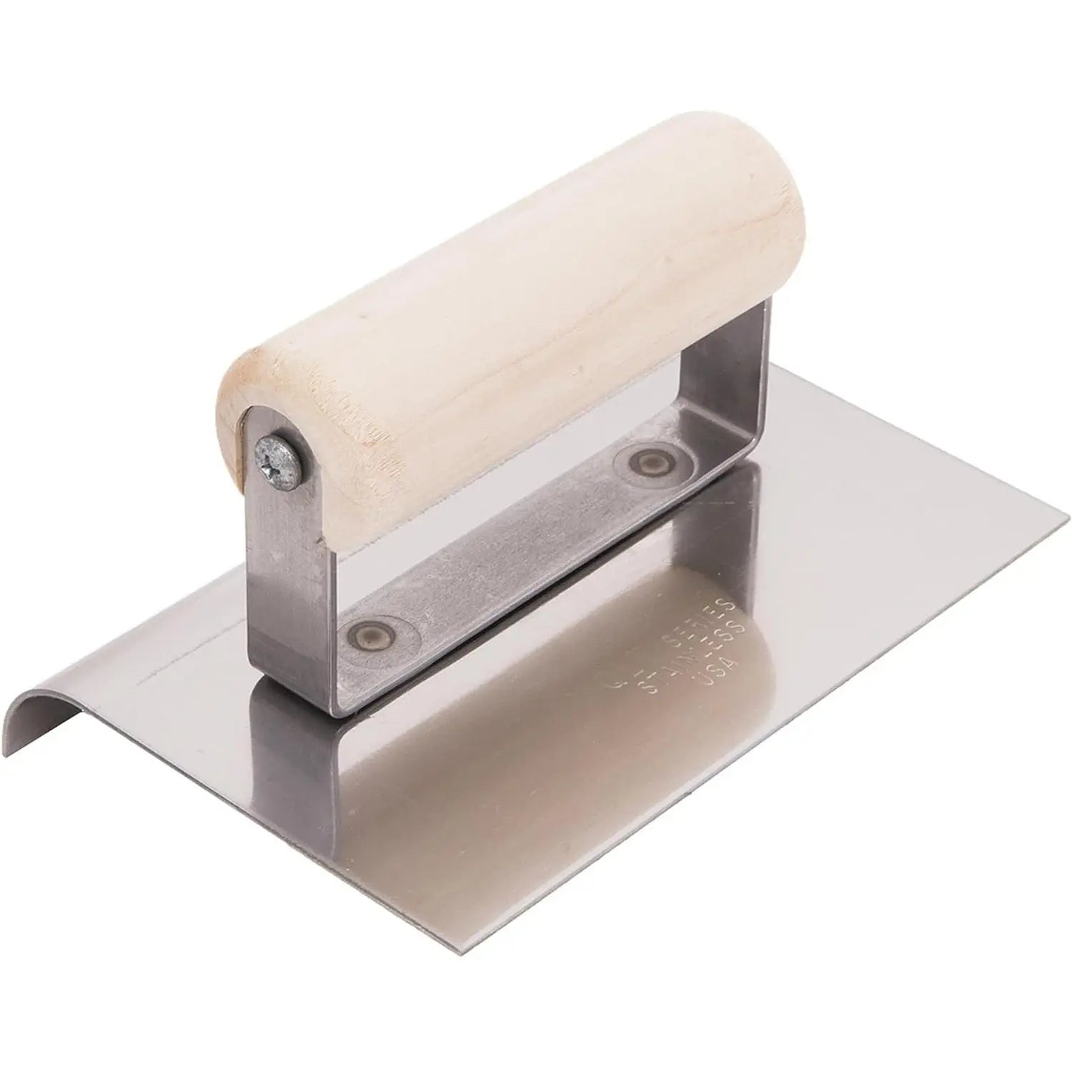 MARSHALLTOWN CE510S - 6 X 4 SS Edger; 3/4R, 7/8L-Wood Handle MARSHALLTOWN