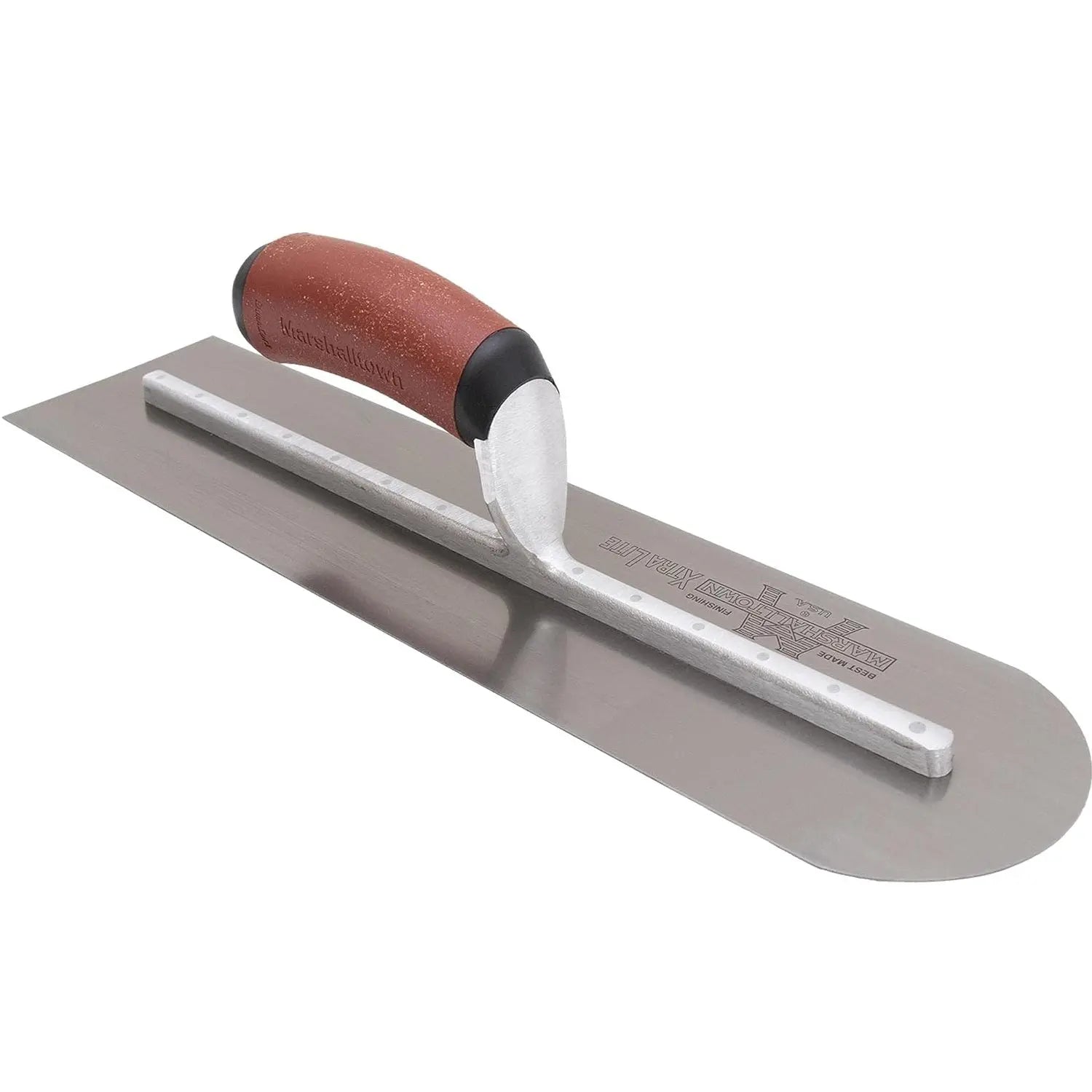 MARSHALLTOWN MXS81REDC - 18 X 4 Rounded Front Finishing Trowel - DuraCork Handle MARSHALLTOWN