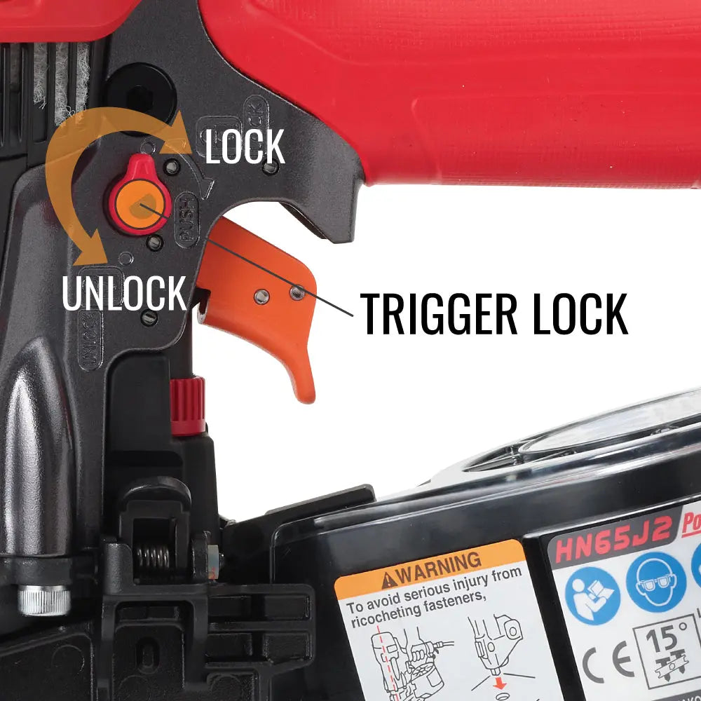 MAX HN65J2 -  PowerLite® High Pressure Metal Connector Nailer up to 2-1/2" MAX