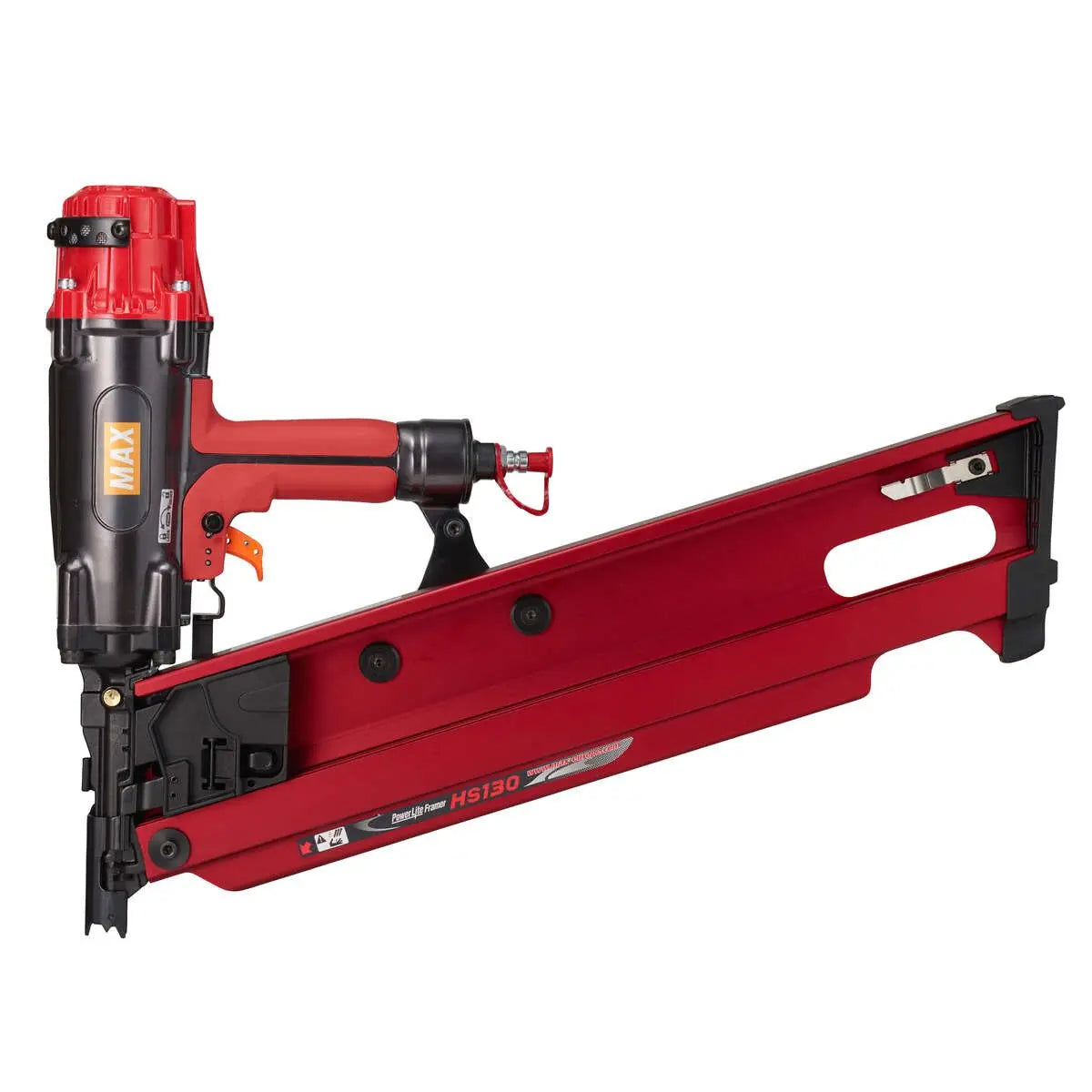 MAX HS130 PowerLite® High Pressure 21 Degree Framing Full Round Head Stick Nailer up to 5-1/8" MAX