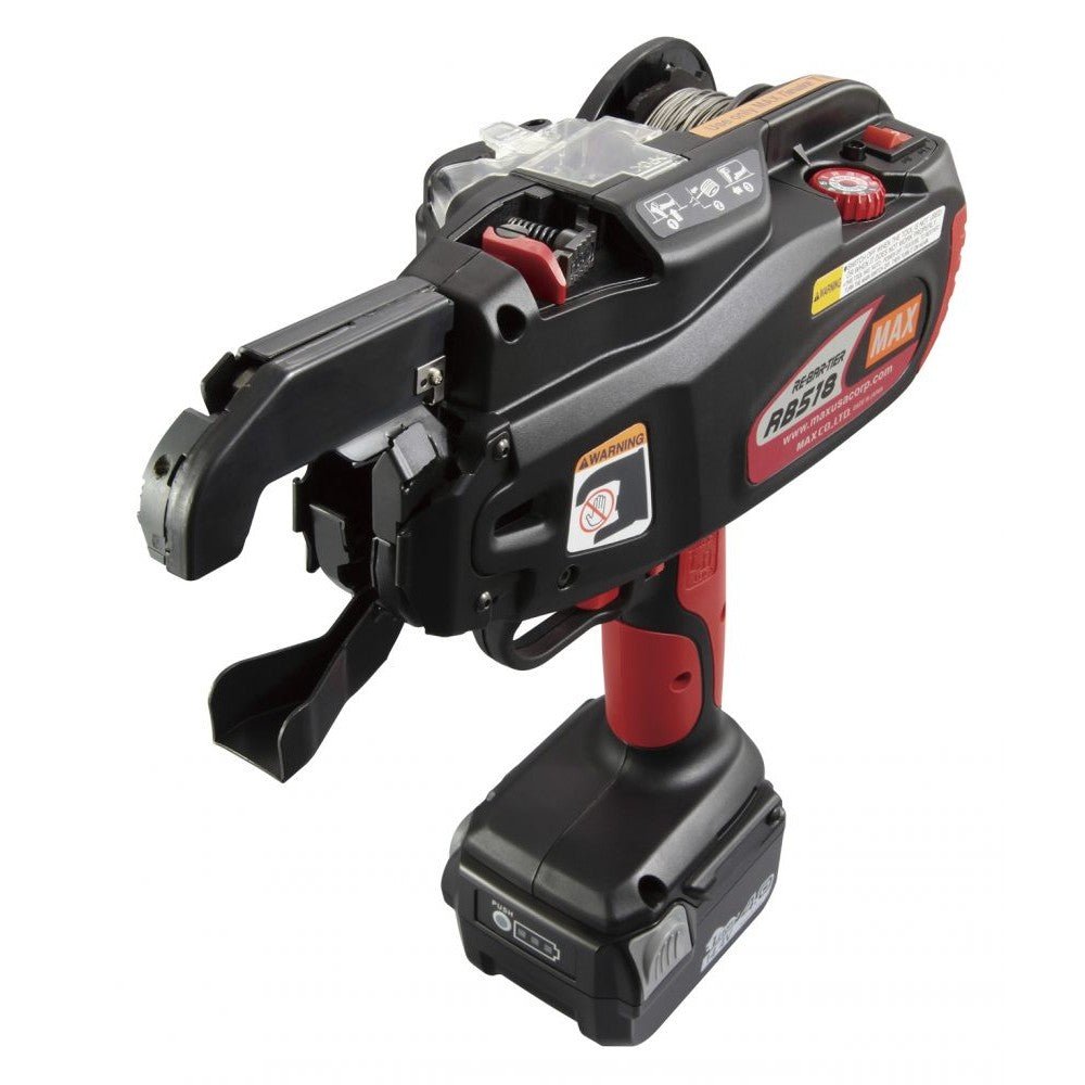 MAX RB518 Rebar Tying Tool up to #7 x #8 with 21GA Wire - Wise Line Tools