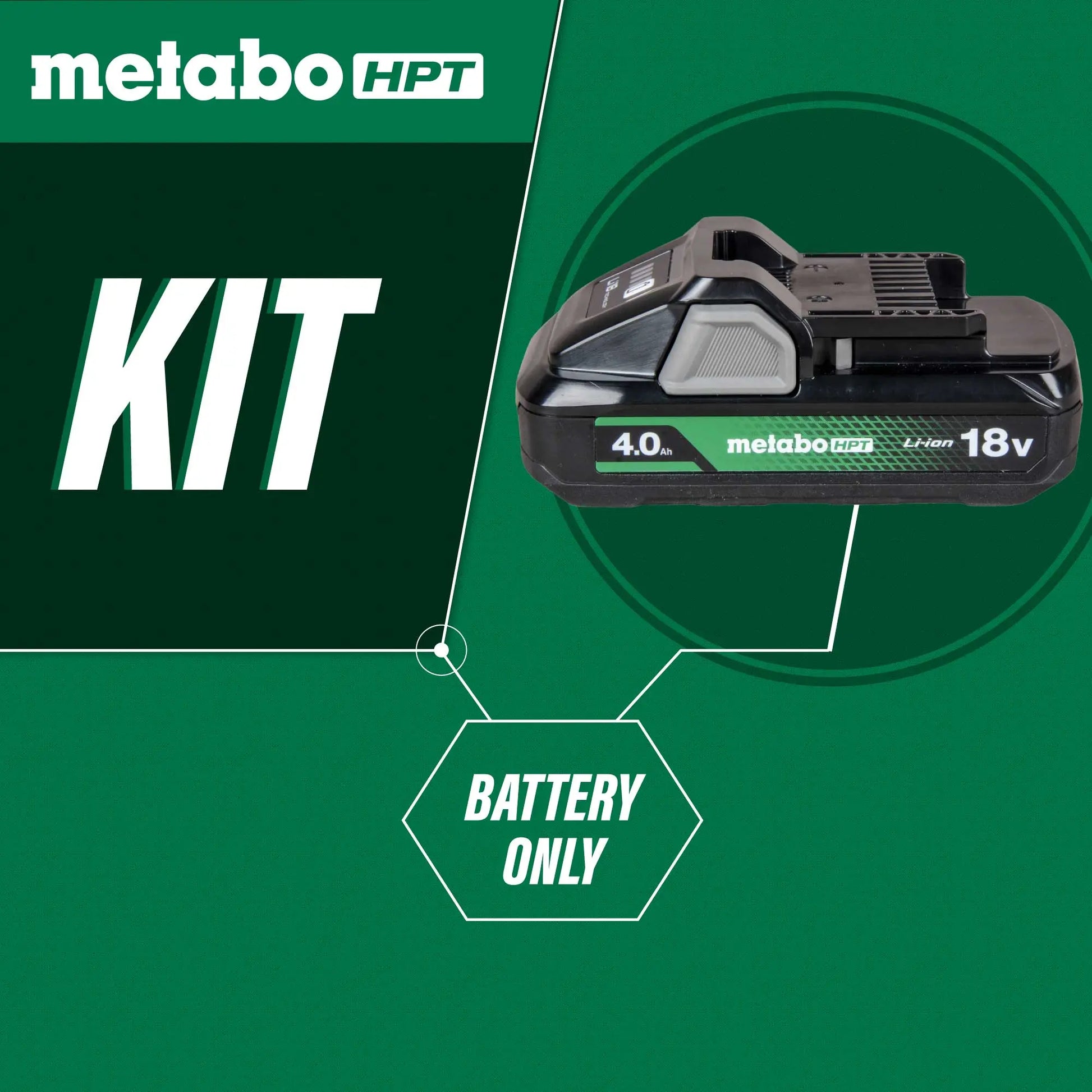 METABO BSL1840M - 18 Volt 4.0Ah Lithium Ion Battery with Fuel Indicator METABO
