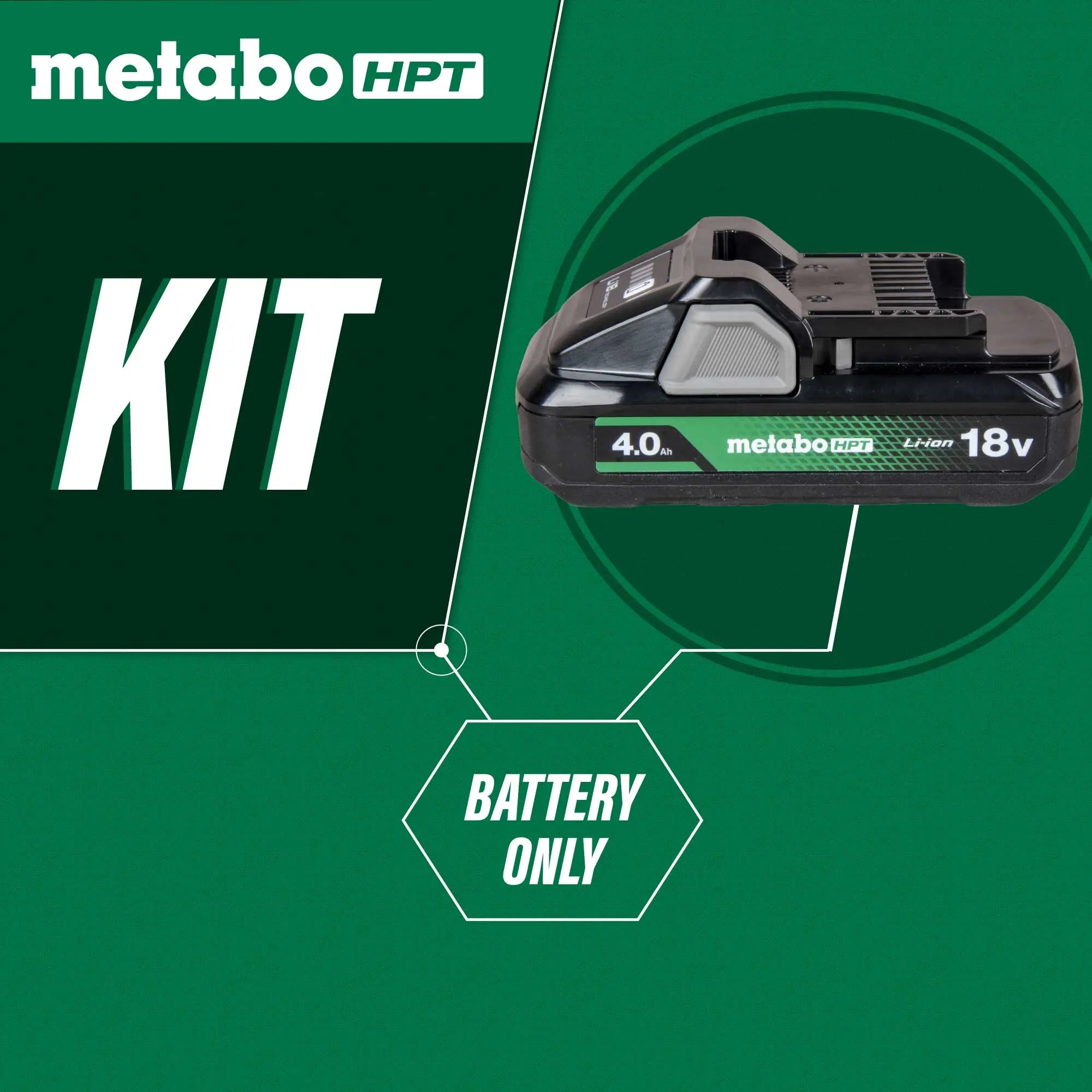 METABO BSL1840M - 18 Volt 4.0Ah Lithium Ion Battery with Fuel Indicator METABO