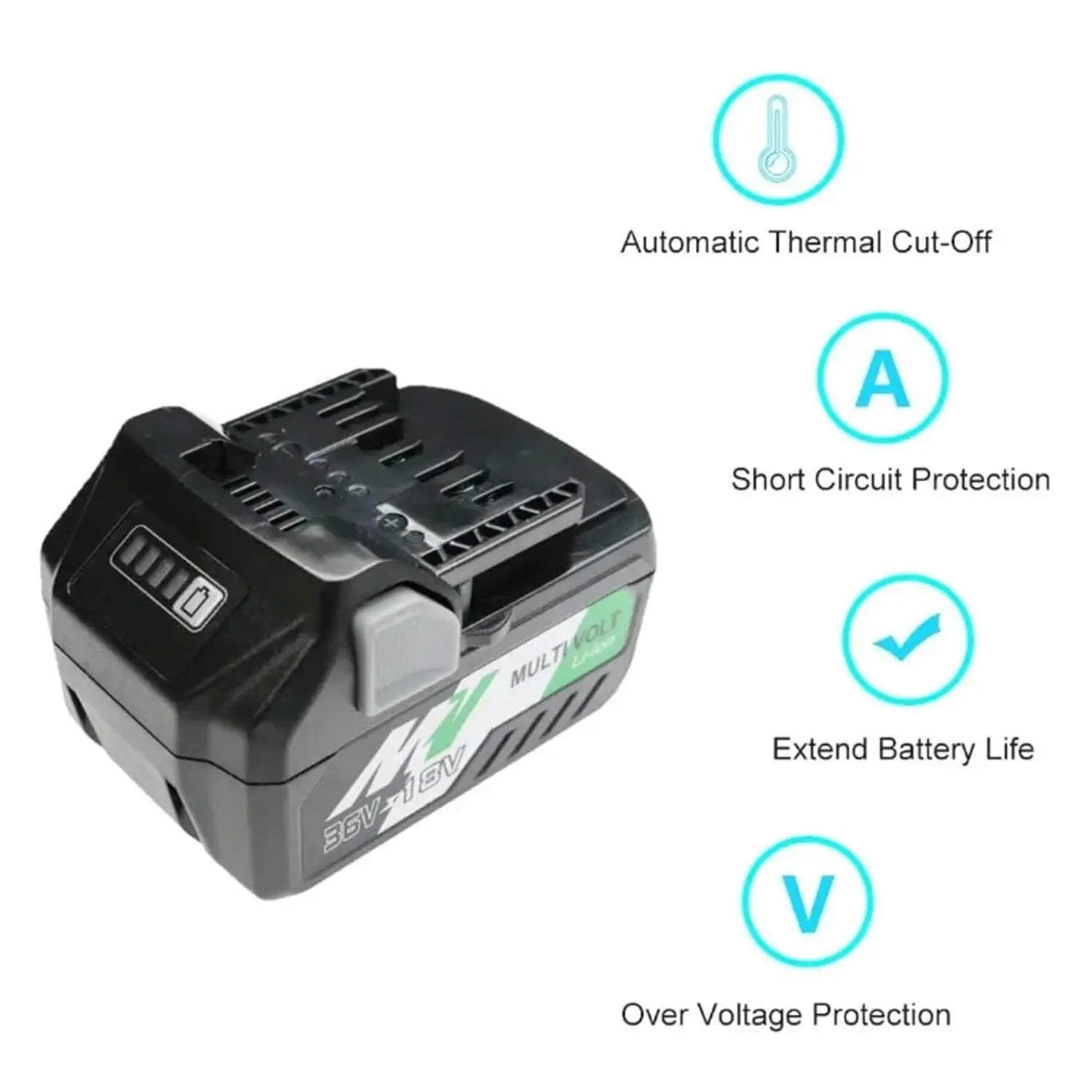 METABO BSL36A18 - 36V/18V MultiVolt Lithium Ion Slide Battery 2.5Ah/5.0A METABO