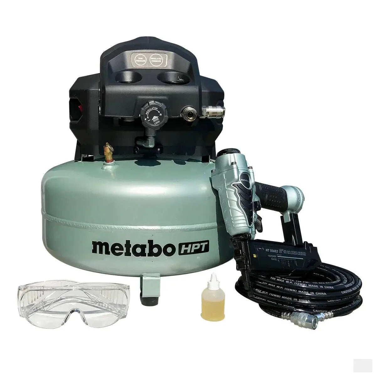 METABO KNT50ACM - 18G Brad Nailer & Compressor Combo Kit METABO
