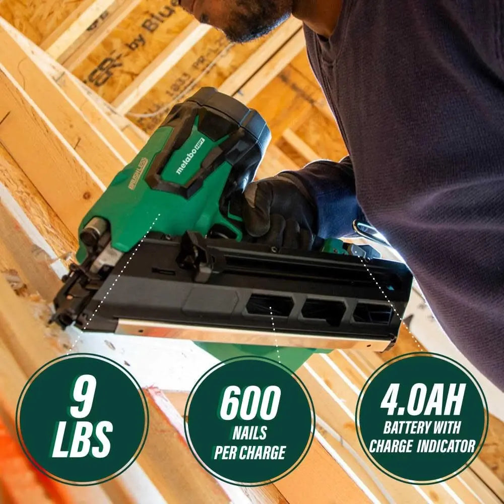 Metabo HPT 3-1/2" 18V Cordless Framing Nailer Kit - NR1890DCSTM - Wise Line Tools