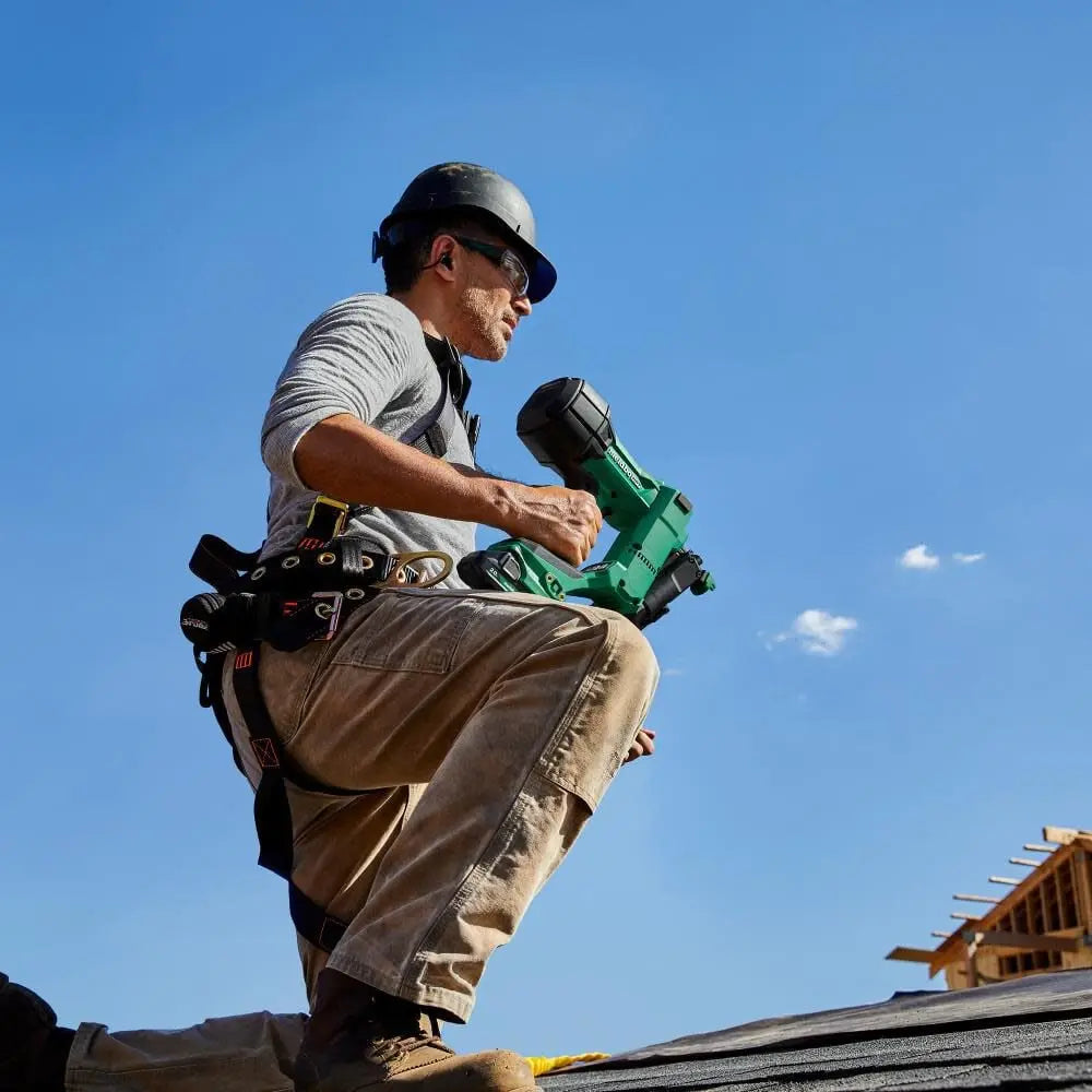 METABO NV1845DAM - 18V MultiVolt 1-3/4" Coil Roofing Nailer Kit METABO