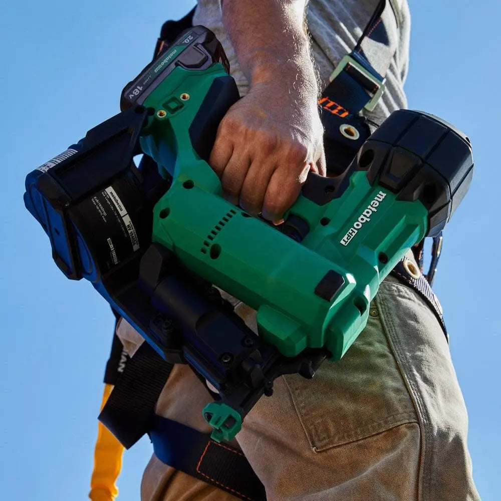 METABO NV1845DAM - 18V MultiVolt 1-3/4" Coil Roofing Nailer Kit METABO