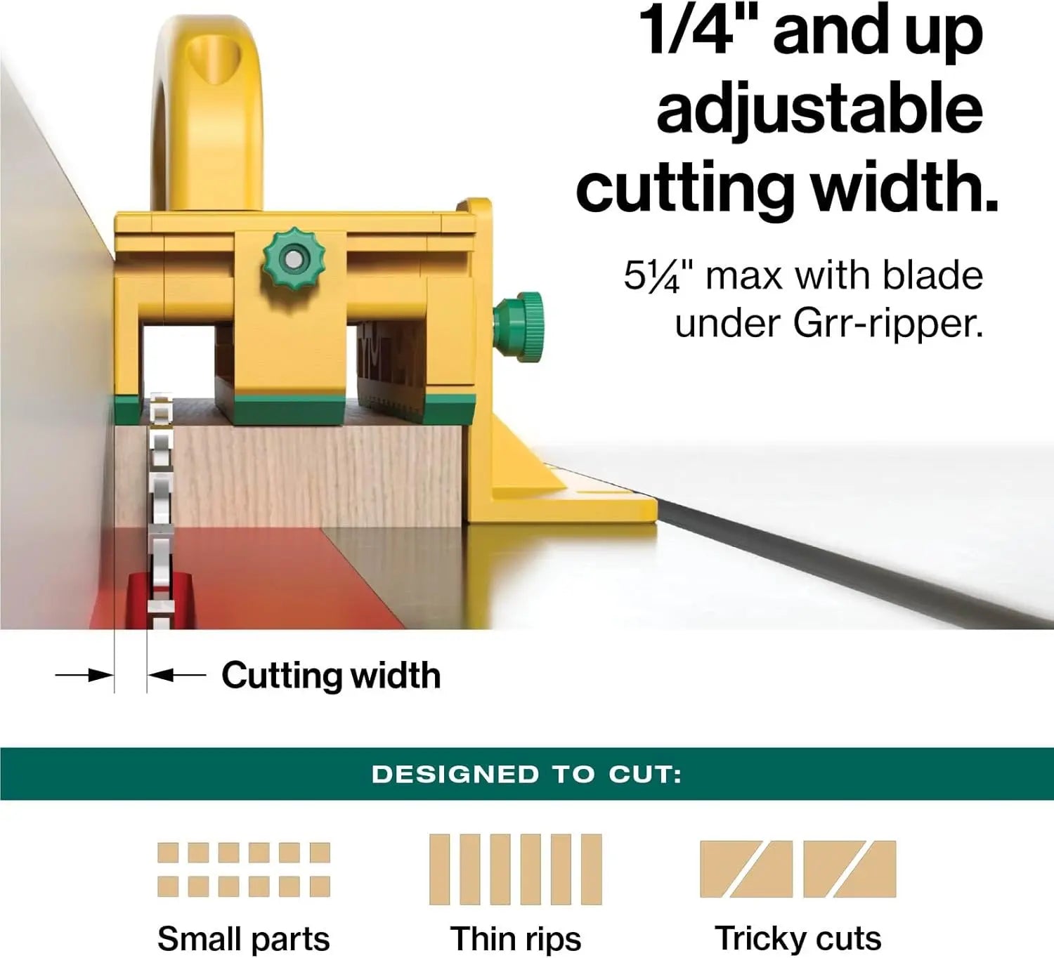 MICROJIG GR-100 - GRR-RIPPER 3D Pushblock MICROJIG