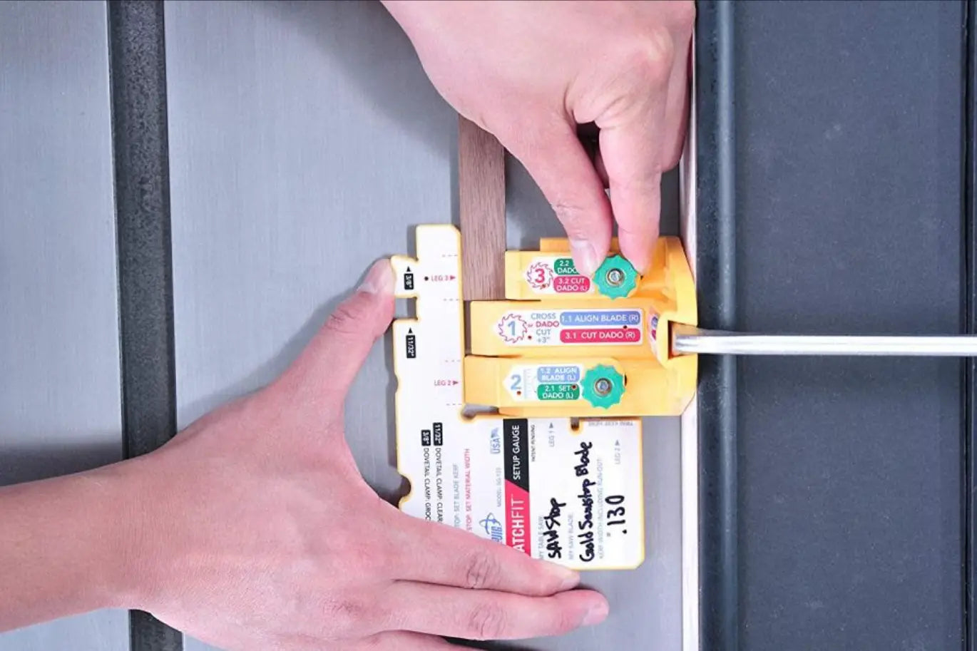 MicroJig MATCHFIT Setup Gauge - SG-133 - Wise Line Tools