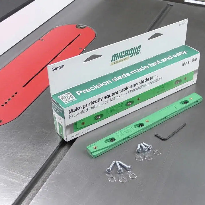 MICROJIG ZP750-B1  - ZEROPLAY Miter Bar (Single) - Wise Line Tools