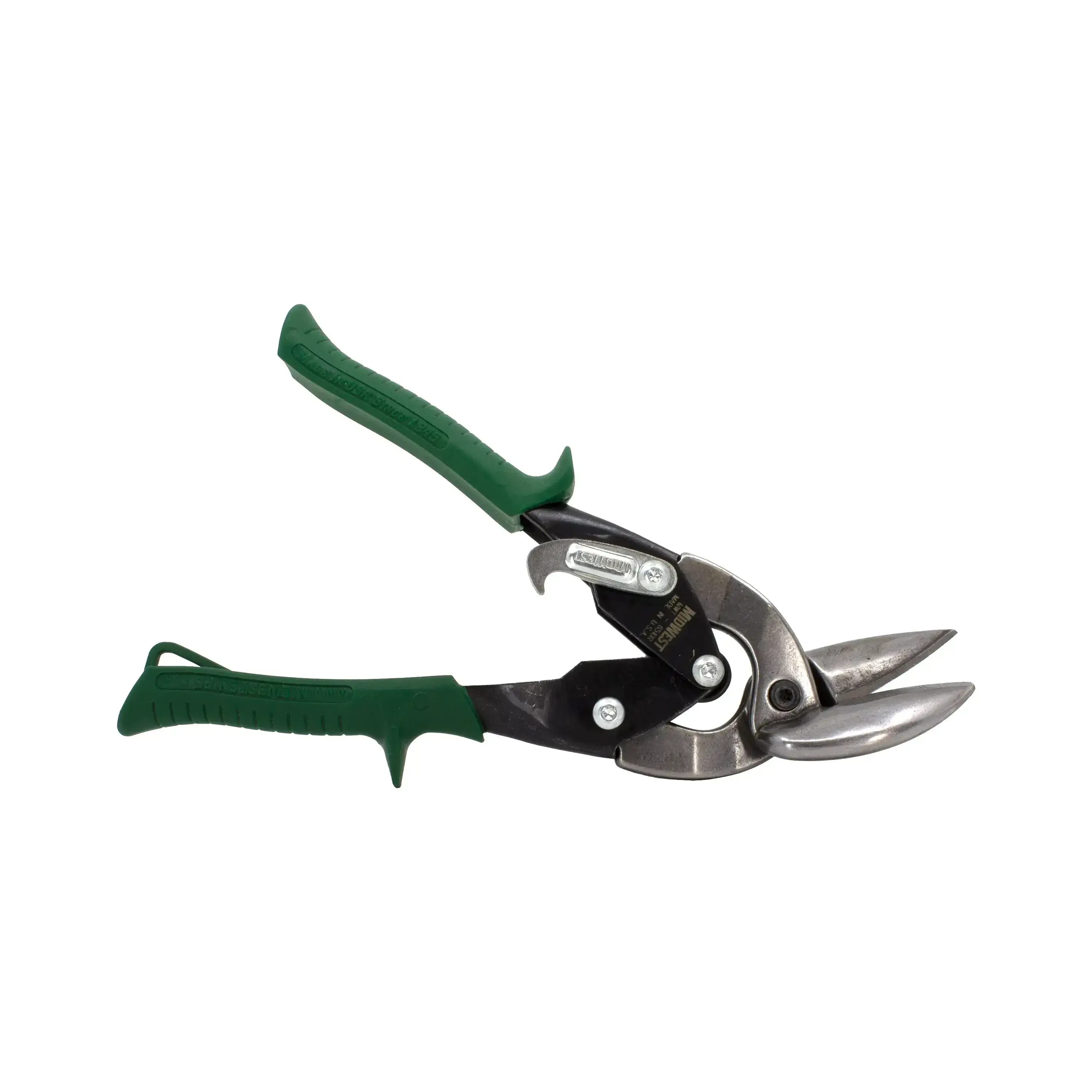 Midwest - Right Cut Green Offset Aviation Snip - MWT-6510R - Wise Line Tools