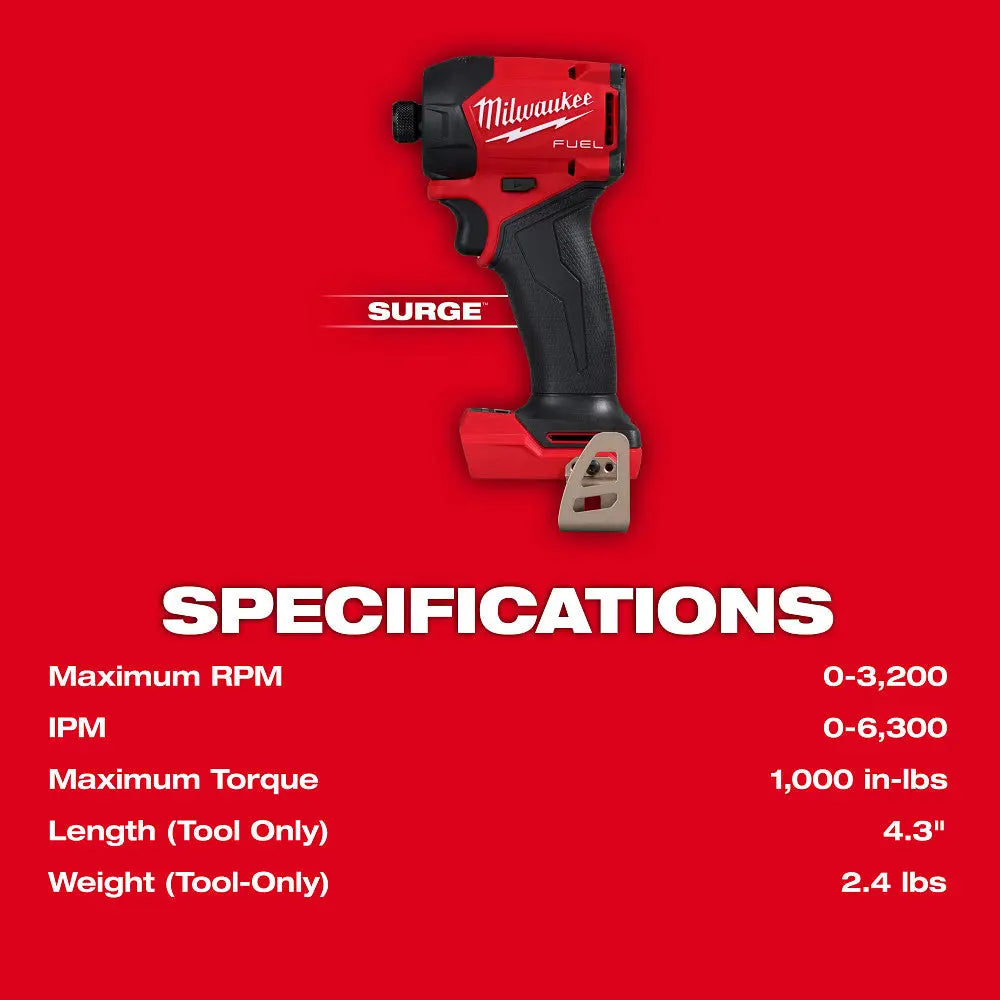MILWAUKEE 2761-20 - M18 FUEL™ SURGE™ 1/4" Hex Hydraulic Driver MILWAUKEE