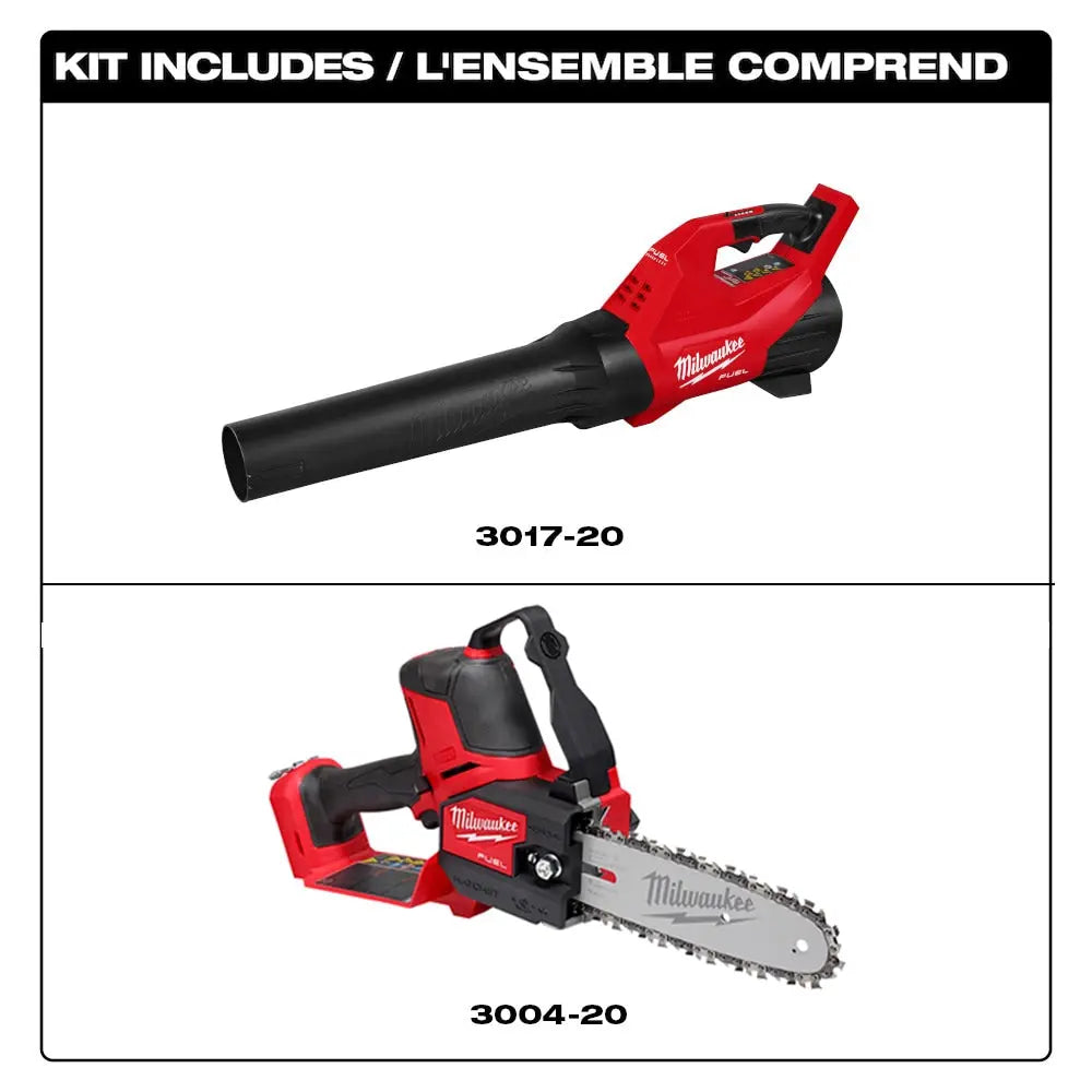 MILWAUKEE 3004-20CA - 18V M18 FUEL Brushless Cordless 8-inch HATCHET Pruning Saw w/ M18 FUEL Blower Kit - Wise Line Tools
