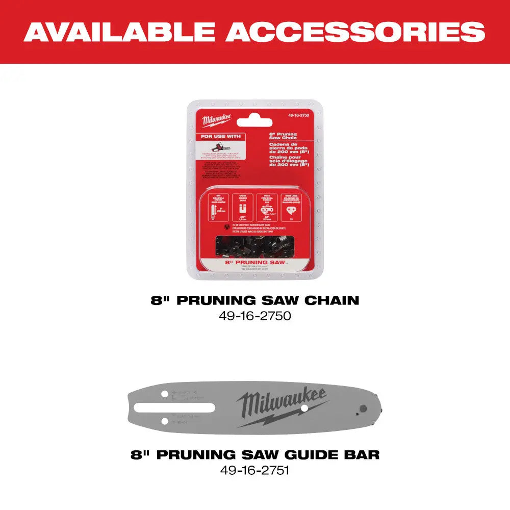MILWAUKEE 3004-20CA - 18V M18 FUEL Brushless Cordless 8-inch HATCHET Pruning Saw w/ M18 FUEL Blower Kit - Wise Line Tools
