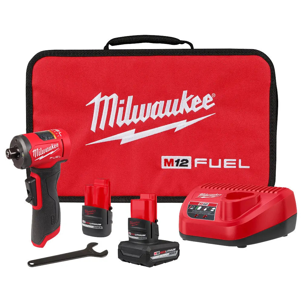 MILWAUKEE 3485-22 - M12 FUEL™ 1/4" Right Angle Die Grinder Kit - Wise Line Tools