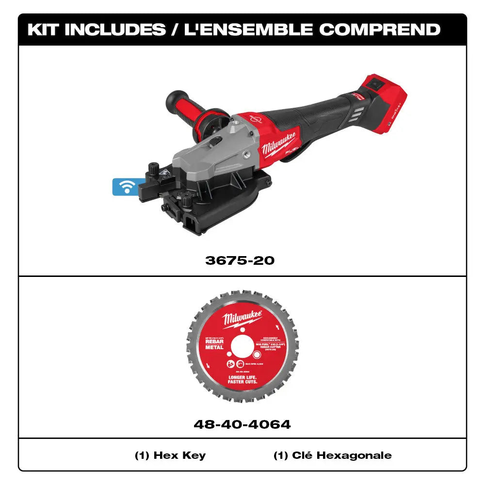 MILWAUKEE 3675-20 - M18 FUEL™ #10 (1-1/4") Rebar Cutter MILWAUKEE