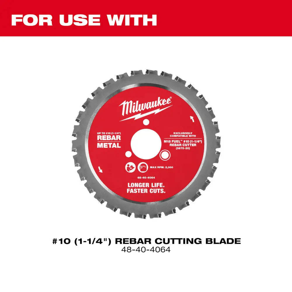 MILWAUKEE 3675-20 - M18 FUEL™ #10 (1-1/4") Rebar Cutter MILWAUKEE