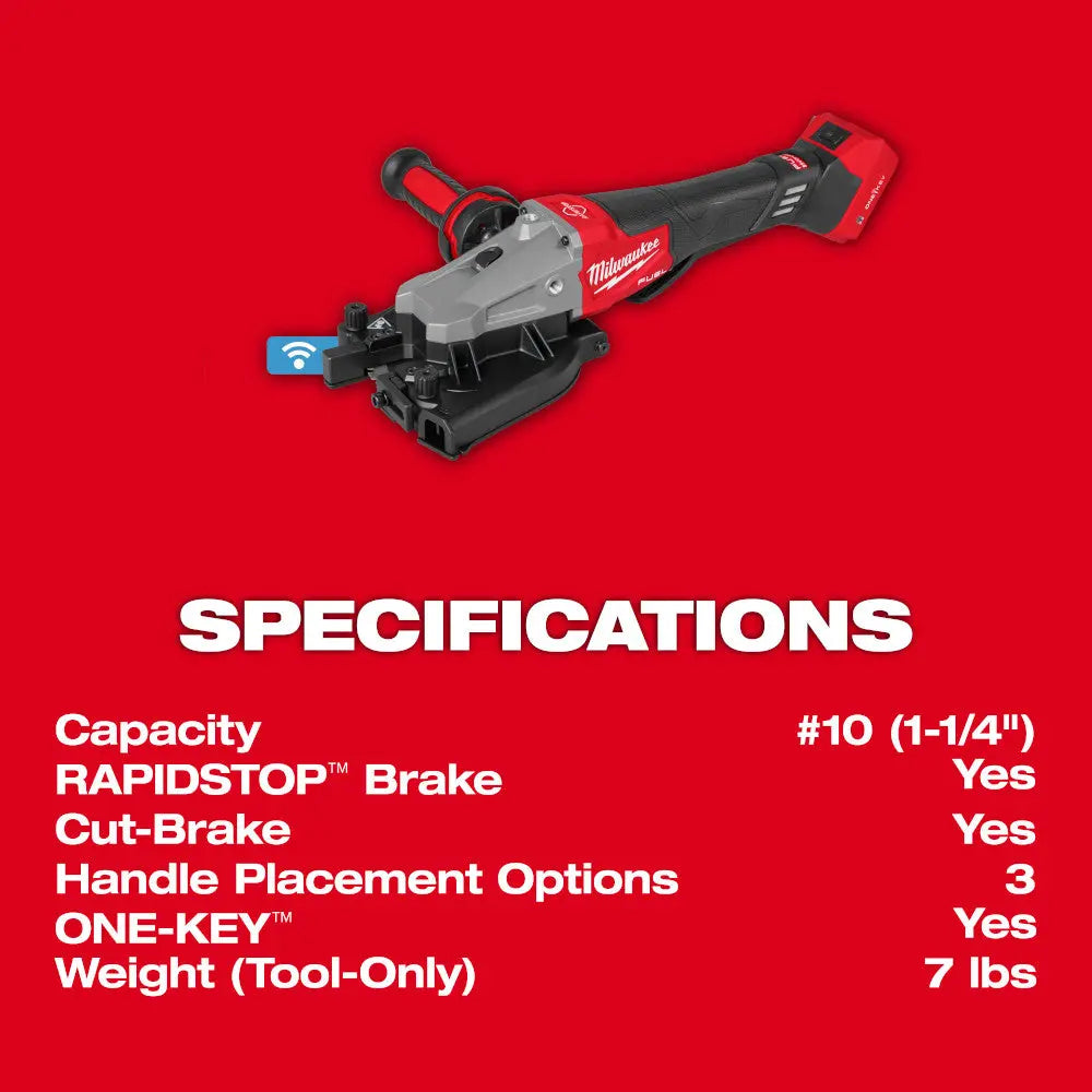 MILWAUKEE 3675-20 - M18 FUEL™ #10 (1-1/4") Rebar Cutter MILWAUKEE