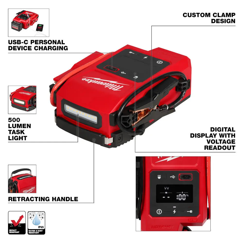 MILWAUKEE 3841-20 - M18™ HOTSHOT™ Jump Starter MILWAUKEE