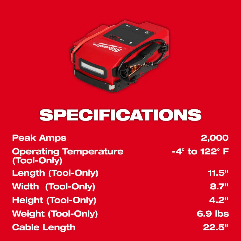 MILWAUKEE 3841-20 - M18™ HOTSHOT™ Jump Starter MILWAUKEE