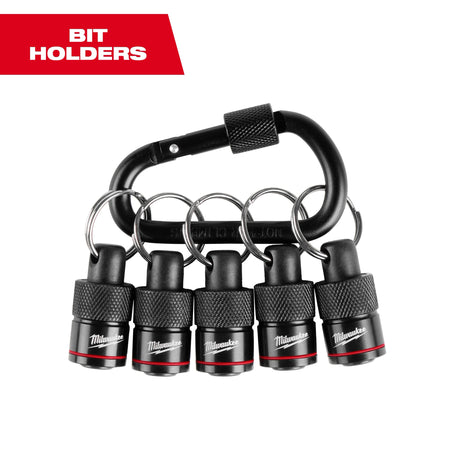 MILWAUKEE 48-32-4537 - 5PC Bit Holder with Carabiner MILWAUKEE