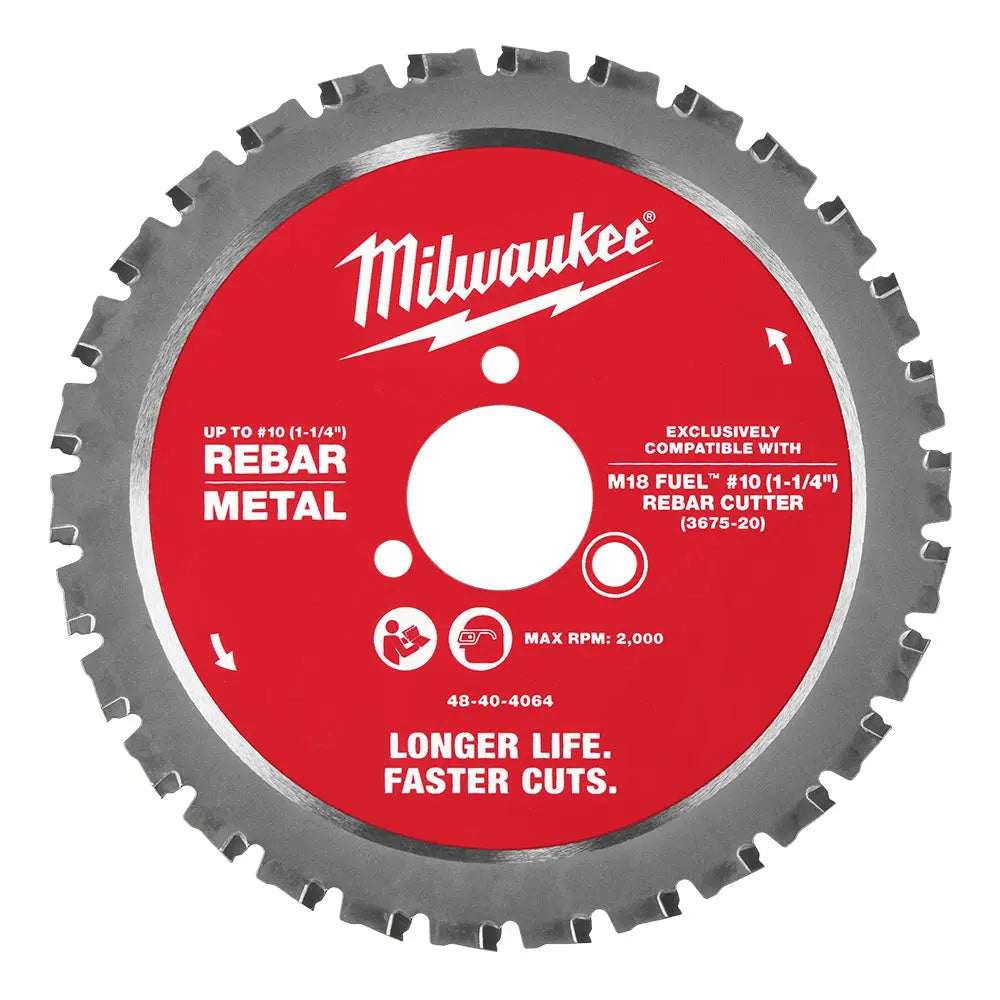 MILWAUKEE 48-40-4064 - #10 (1-1/4”) Rebar Cutting Blade MILWAUKEE