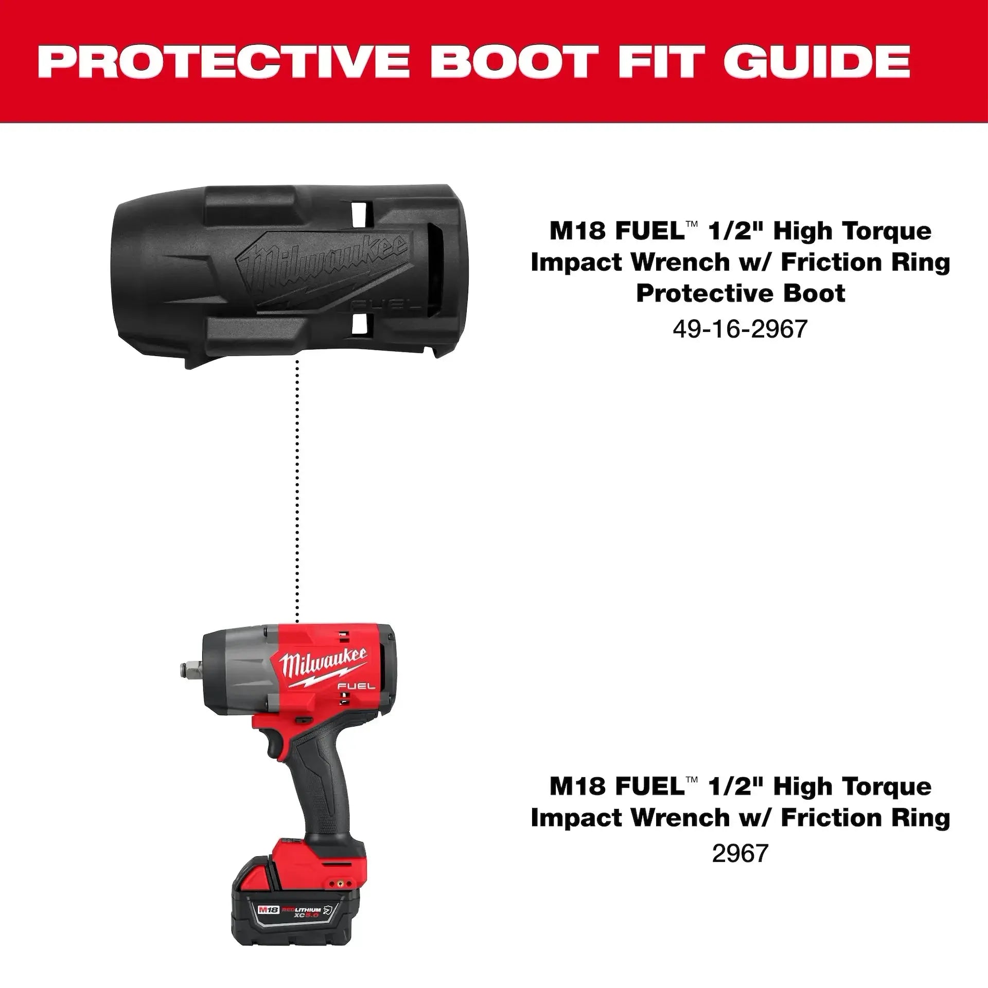 MILWAUKEE 49-16-2967 - Fuel HTIW Protective Boot MILWAUKEE