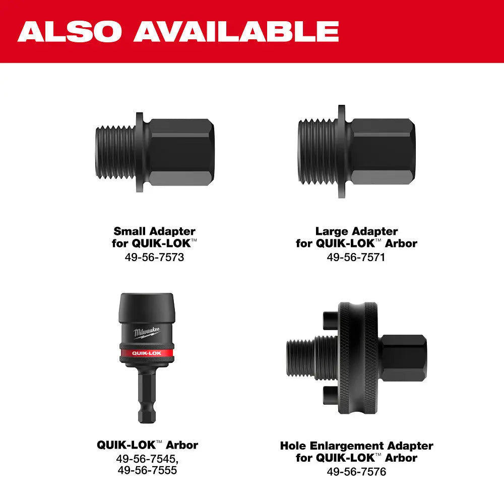 MILWAUKEE 49-56-7575 - 2PK Large Thread Pin Adapters for QUIK-LOK™ Arbors MILWAUKEE