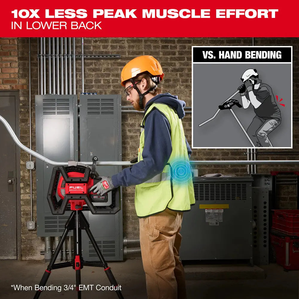 MILWAUKEE 5150-20 - M18 FUEL™ BRANCH CONDUIT BENDER w/ AUTO-ZERO™ MILWAUKEE