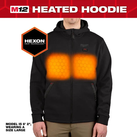 MILWAUKEE M200B-20L - M12™ Heated Hoodie - Black - L MILWAUKEE