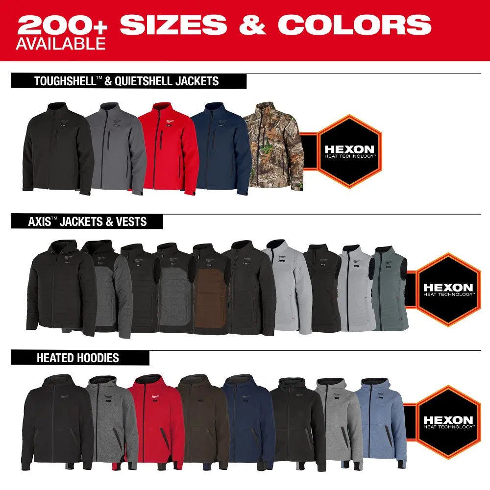 MILWAUKEE M200G-20L - M12™ Heated Hoodie - Gray - L MILWAUKEE