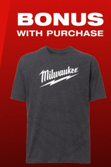 Milwaukee FREE T-Shirt with DUPLEX NAILER PURCHASE