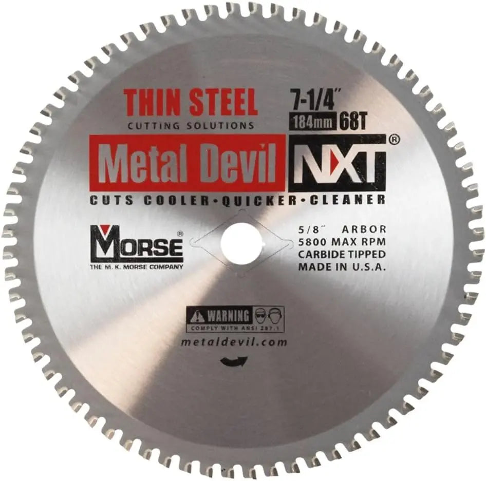 MORSE CSM72568NTSC - 7-1/4" 68T Thin Metal Cutting Saw Blade MORSE