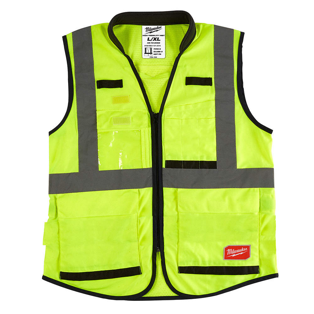 Milwaukee Class 2 High Visibility Yellow Safety Vest