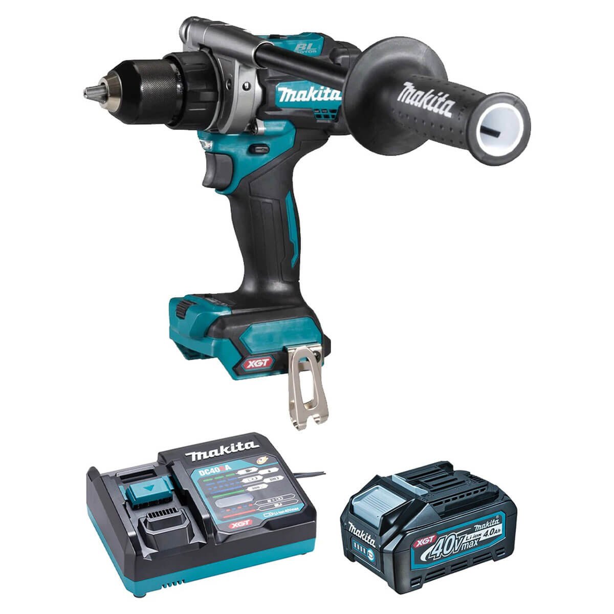 Makita DF001GM102  -  XGT 40V (4.0 Ah) MAX Li-Ion Brushless 1/2” Drill / Driver Kit - Wise Line Tools