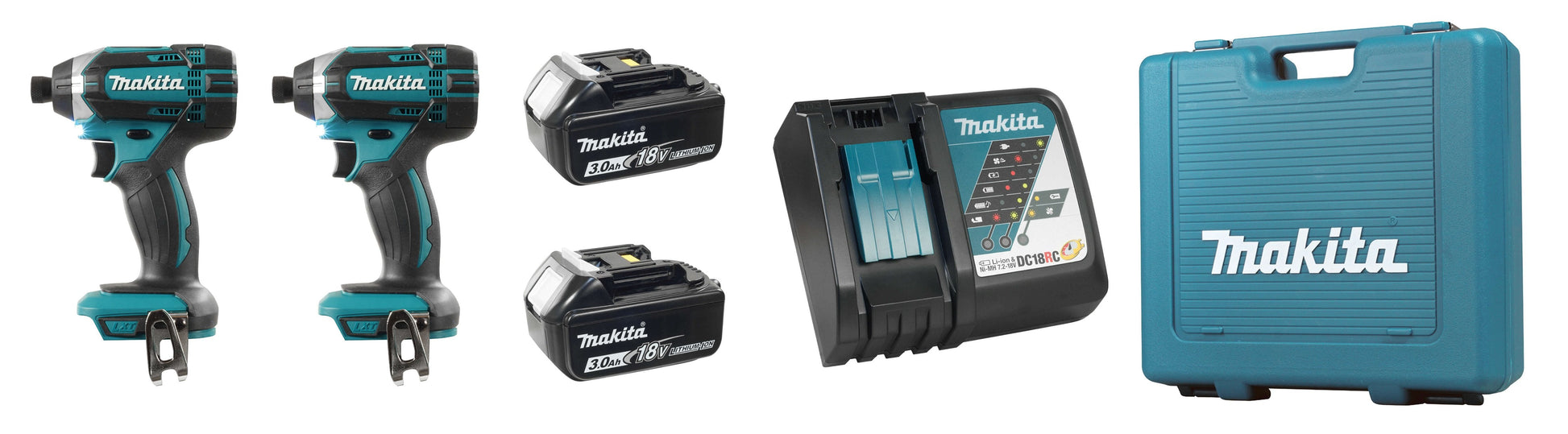 Makita DLX2149 - 2pc 18V Impact Driver Kit - Wise Line Tools