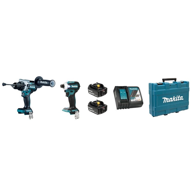 Makita DLX2411T  -  18V 2 Tool Combo Kit ( 5Ah ) - Wise Line Tools