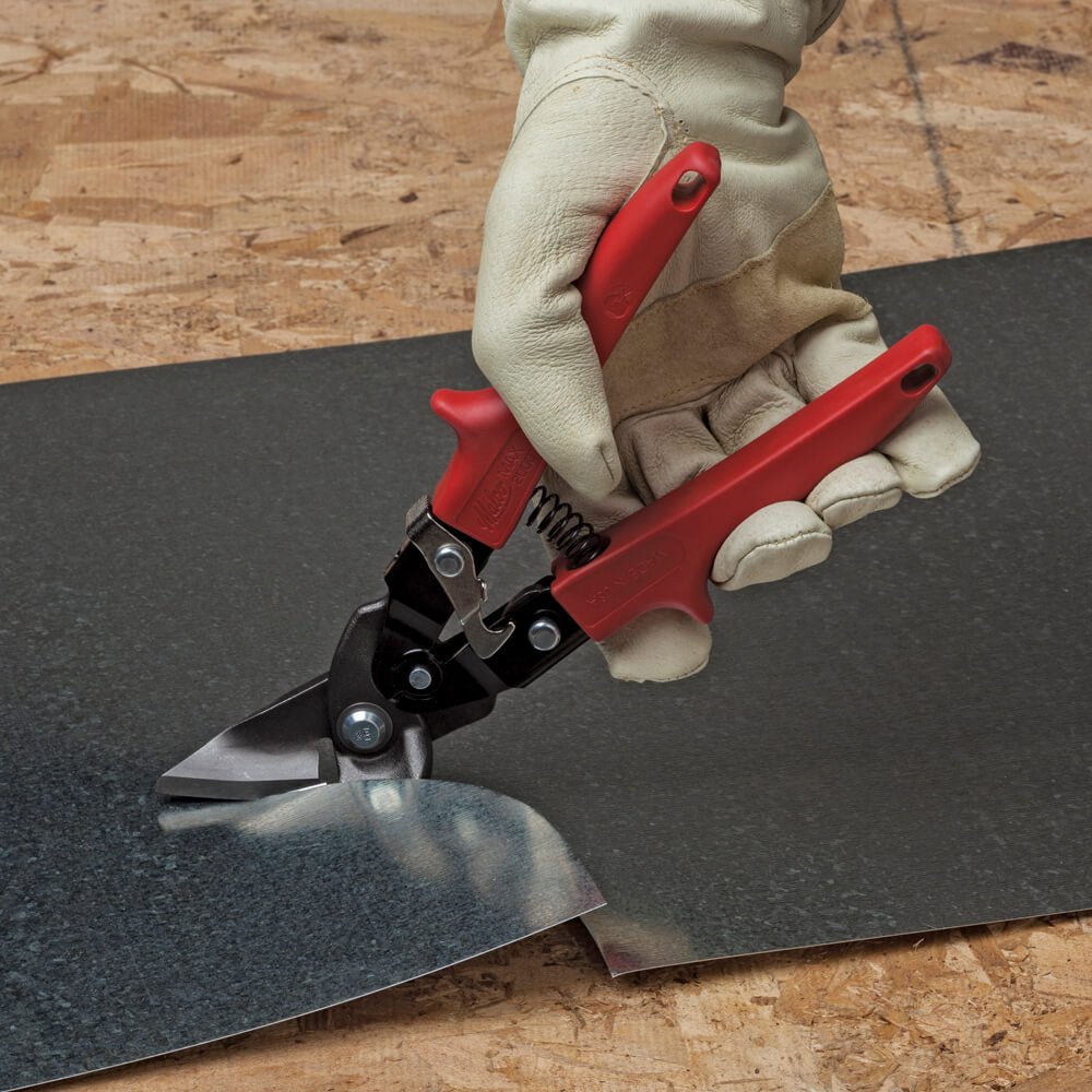 Malco M2006 1-1/4-Inch Cut Capacity 10-3/4-Inch Left Cut Offset Aviation Snip - Wise Line Tools