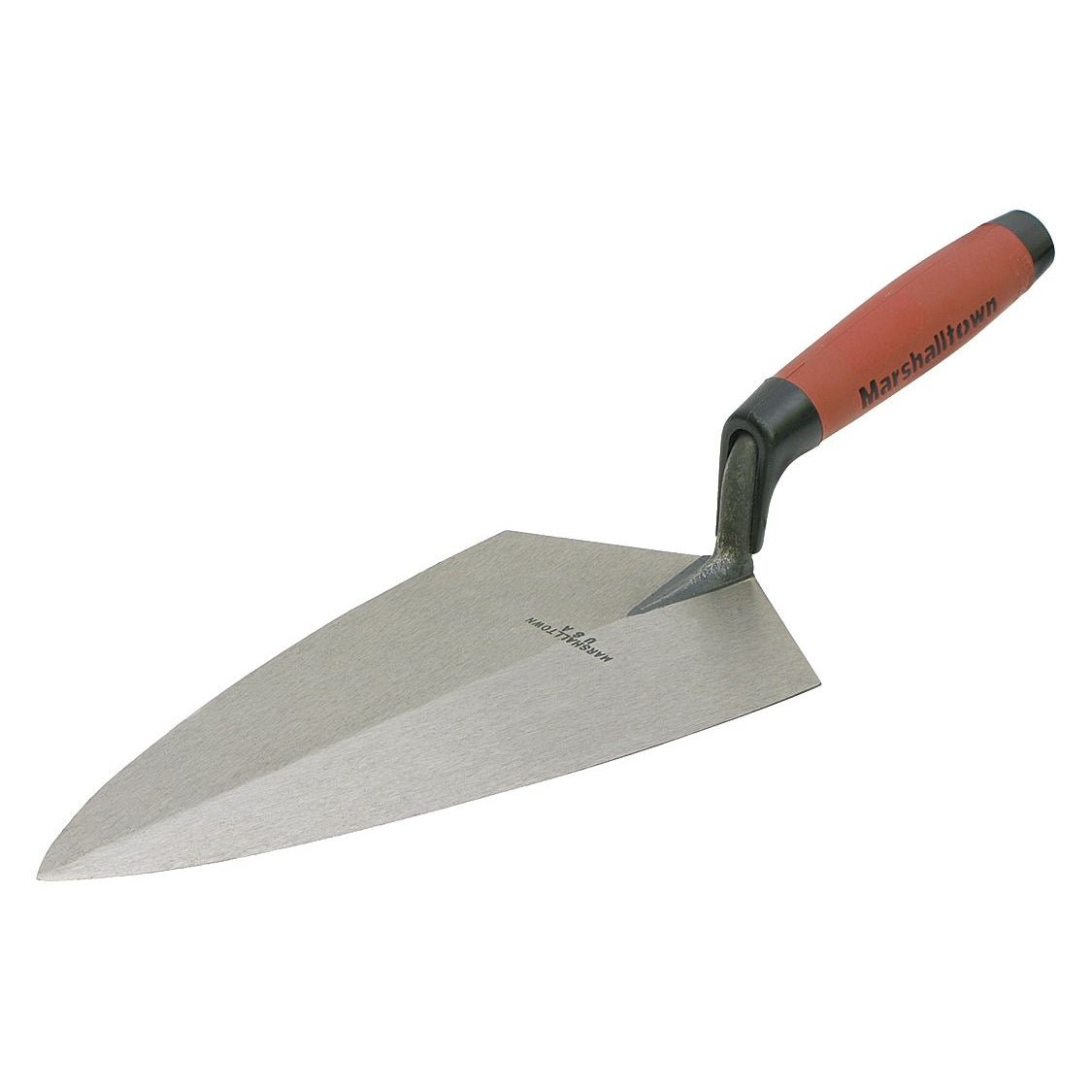 Marshalltown 19 10.5FG  -  10 1/2" Brick Trowel  Philadelphia Pattern-DuraSoft Handle - Wise Line Tools