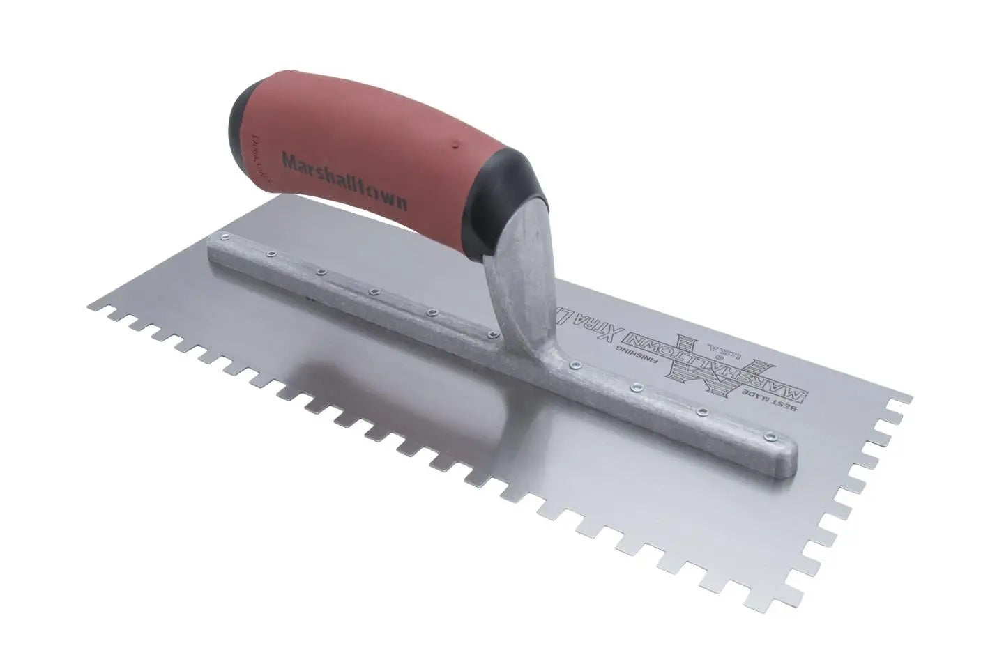 Marshalltown  702SD  -  Notch Trowel-1/4 X 1/4 X 1/4 SQ-DuraSoft Handle - Wise Line Tools