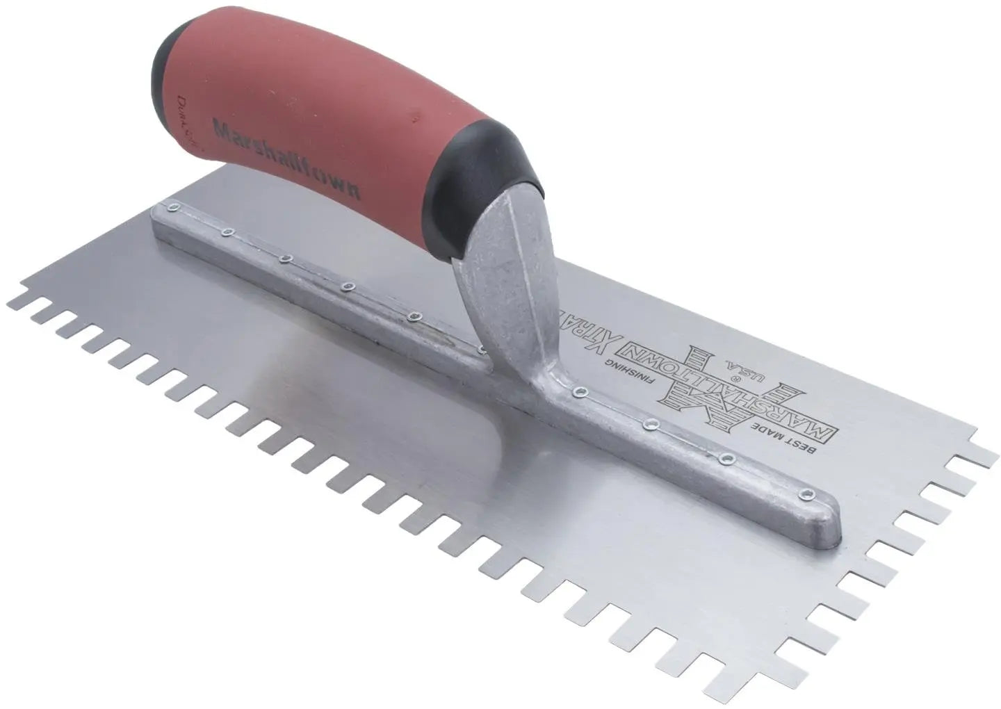 Marshalltown  703SD  -  Notch Trowel--3/16 X 1/8 X 3/16 SQ-DuraSoft Handle MARSHALLTOWN