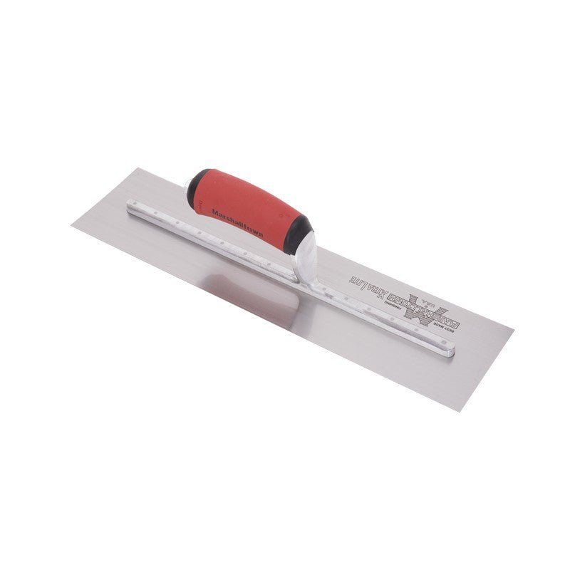 Marshalltown MXS66D - 16 X 4 Finishing Trowel Curved DuraSoft Handle - Wise Line Tools