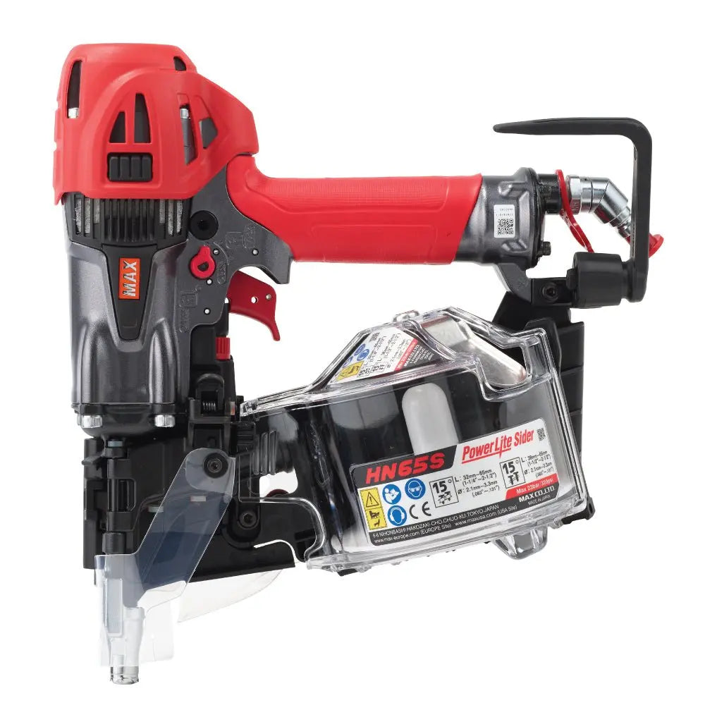Max HN65S - PowerLite® High Pressure Decking, Sheathing & Siding Coil Nailer up to 2-1/2 MAX