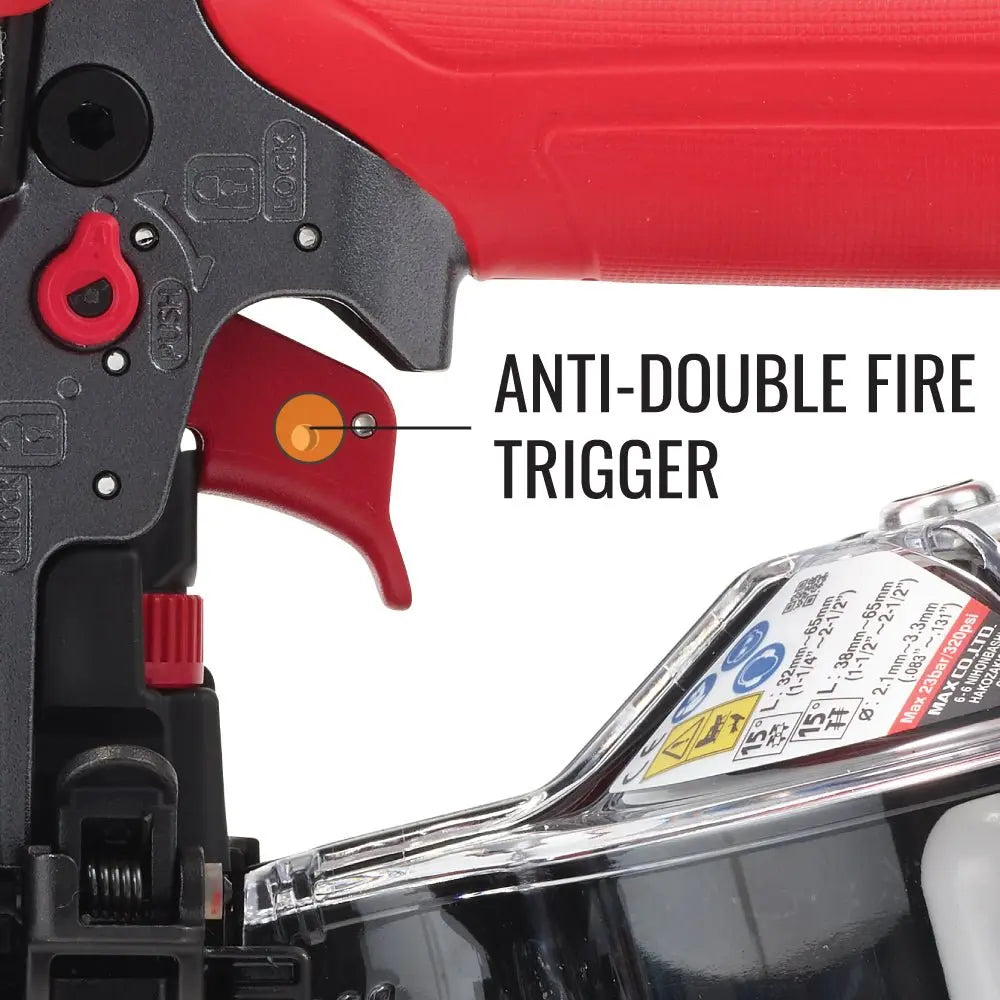 Max HN65S - PowerLite® High Pressure Decking, Sheathing & Siding Coil Nailer up to 2-1/2 MAX