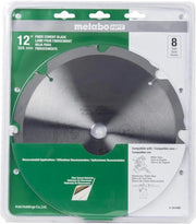 Metabo HPT 8 Teeth Polycrystalline Diamond 12" Dry Cutting Fiber Cement Saw Blade METABO
