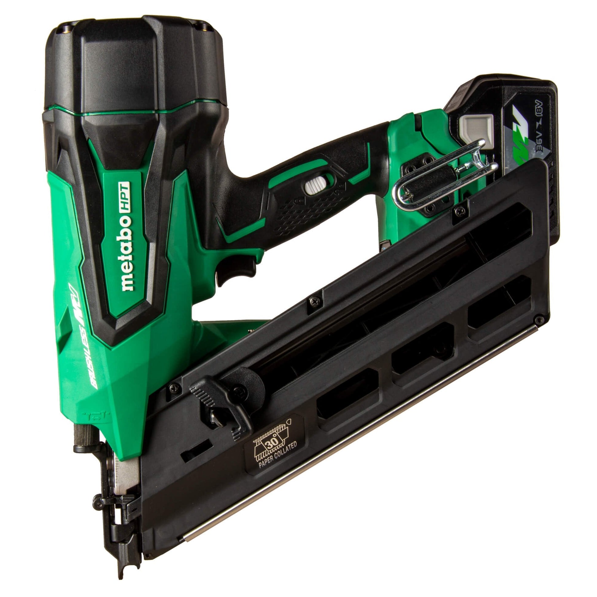 Metabo NR3690DCM  -  36V CORDLESS PAPER STRIP FRAMING NAILER 2.5AH KIT - Wise Line Tools