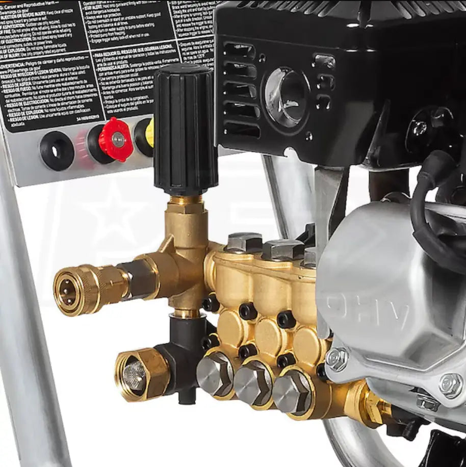 Mi-T-M CA-2703-1MMH - 2700 PSI 2.4 GPM Gas Powered Cold Water Pressure Washer with 3 Spray Tips MI-T-M